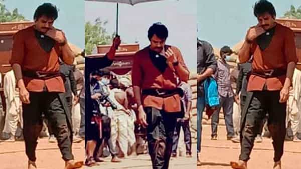 శరవేగంగా పవన్ -క్రిష్ సినిమా షూటింగ్... స్పాట్ నుంచి లీక్ అయిన పవన్ లుక్ ..సోషల్ మీడియాలో వైరల్