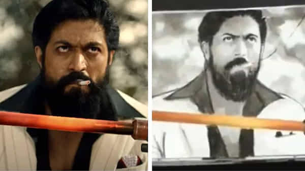 K.G.F: Chapter 2 : ఫ్లిప్ ఆర్ట్తో ఆకట్టుకున్న చిన్నారి ఫ్యాన్.. ఏకంగా కేజీఎఫ్2 టీజర్నే దింపేసాడు..