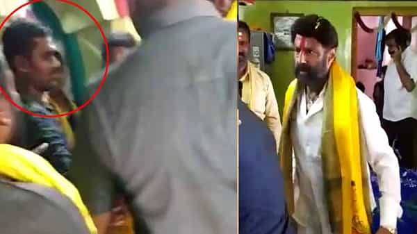 Balayya slaps fan: మరోసారి అభిమానిపై చేయి చేసుకున్న బాలయ్య.. హిందూపురంలో సేమ్ సీన్ రిపీట్