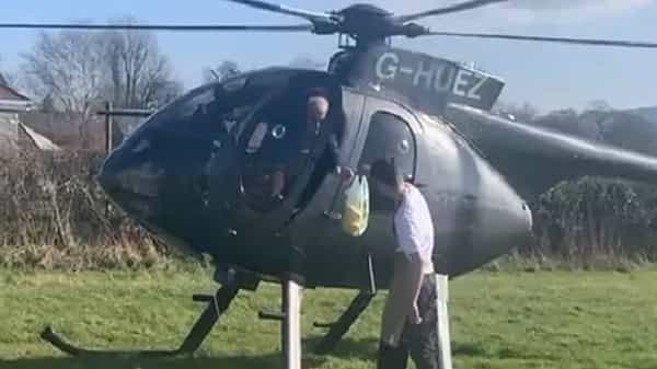 UK lockdown: శాండ్విచ్ కోసం ఏకంగా 130 కి.మీ వెళ్లాడు.. అదికూడా హెలికాప్టర్లో.. వీడియో వైరల్