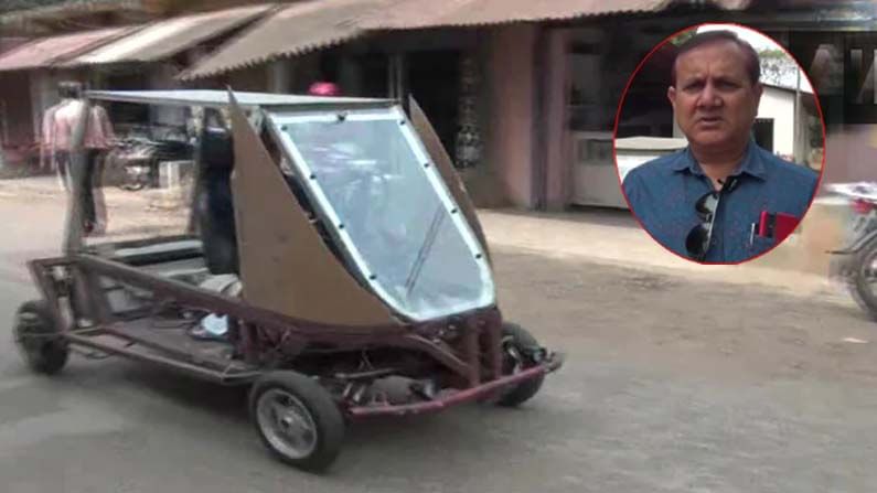 Solar Powered Car: అద్భుతం.. సోలార్‌ కారును తయారు చేసిన రైతు.. ఒక్కసారి చార్జ్‌ చేస్తే 300 కిలోమీటర్లు..