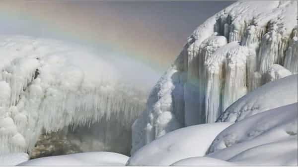 Niagara Falls: సరికొత్త శోభను సంతరించుకున్న నయాగరా..మంచుకొండను తలపిస్తున్న జలపాతం..