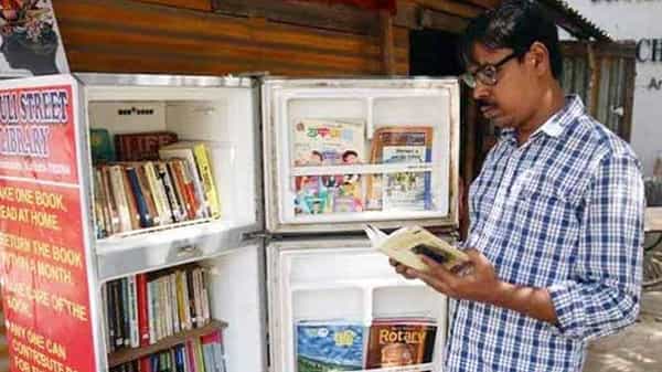 Fridge in Library : వాహ్! వాటెన్ ఐడియా సర్ జీ.. ఫ్రిజ్ని ఇలా కూడా వాడొచ్చని ఇప్పుడే తెలిసింది..