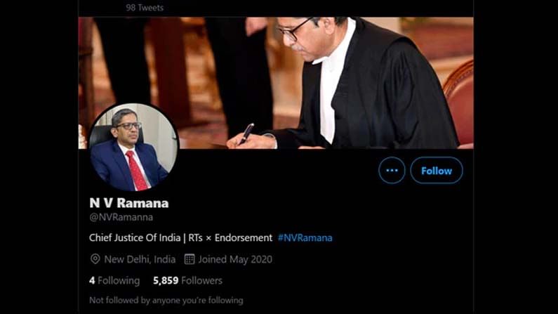 Nv Ramana Fake Twitter Account