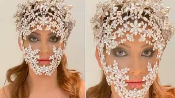 Urvashi Rautela Diamond Mask: బాలీవుడ్ బోల్డ్ బ్యూటీ డైమండ్ ఫేస్ మాస్క్... దాని రేటెంతో తెలిస్తే షాకవుతారు