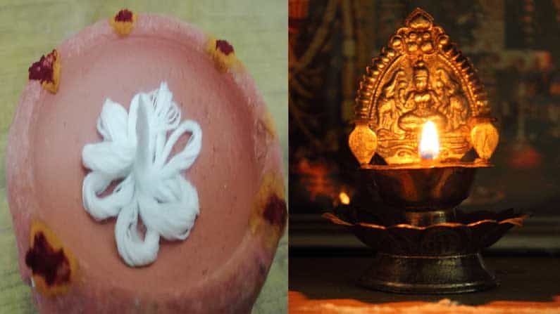 ఇక లక్ష్మీదేవి స్వరూపంగా భావించే తామరపువ్వు కాండంతో చేసిన వత్తితో దీపారాధన చేస్తే.. లక్ష్మి, సరస్వతి కటాక్షము లభిస్తాయని నమ్మకం.