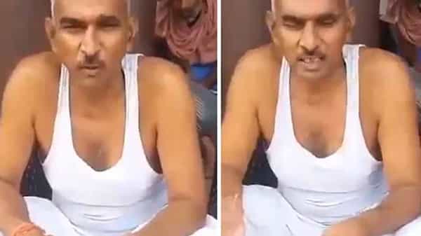 కొవిడ్ నివారణకు గో మూత్రం తాగాలని సూచిస్తున్న బీజేపీ ఎమ్మెల్యే..! తాను పరగడుపున అదే చేస్తానని వీడియో..