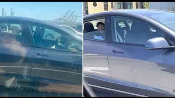 Driverless car: డ్రైవర్ లేకుండా రోడ్డుపై కారు..వెనుక సీట్లో యువకుడి ప్రయాణం..పోలీసులు ఏం చేశారంటే..
