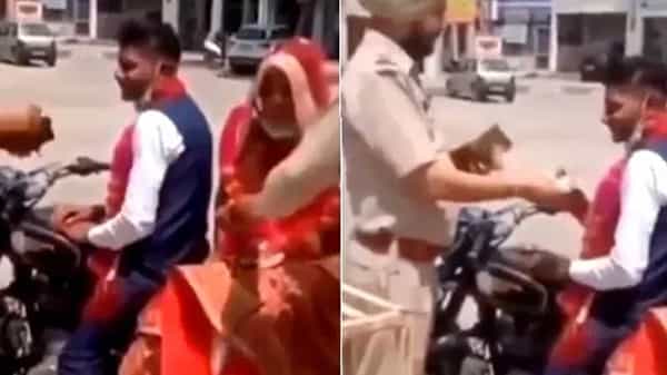 Viral Video: బైక్పై నవదంపతులు.. హృదయపూర్వకంగా పోలీసుల సన్మానం.. ఎందుకో తెలుసా..?