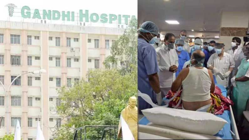 CM KCR Gandhi Hospital Visit: కరోనా బాధితులకు ముఖ్యమంత్రి భరోసా.. గాంధీ ఆస్పత్రిలో సీఎం కేసీఆర్ పర్యటన