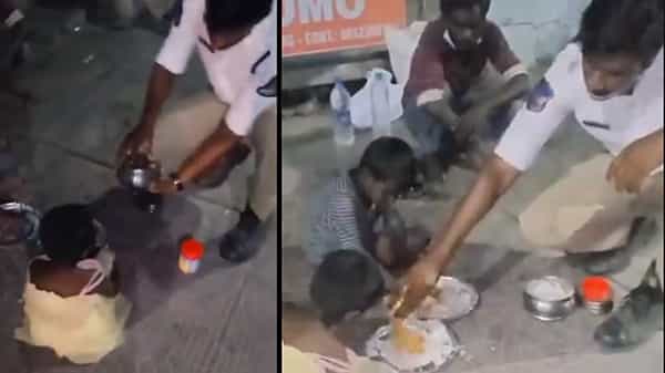 Hyderabad Constable Mahesh: హ్యాట్సాఫ్ కానిస్టేబుల్ గారు.. చిన్నారుల ఆకలి తీర్చిన మసనున్న పోలీస్
