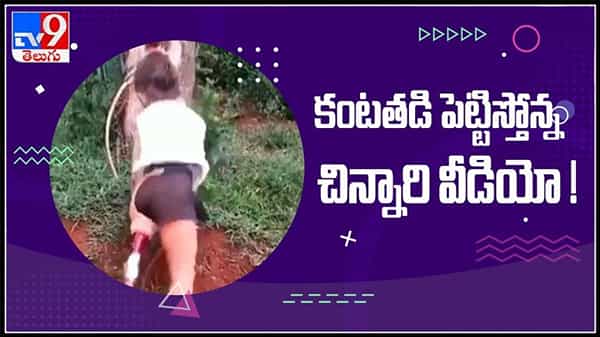 కంటతడి పెట్టిస్తున్న చిన్నారి వీడియో..చిన్నారి సంకల్పం ముందు చిన్నబోయిన అంగవైకల్యం:viral Video.