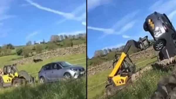 Viral Video: గేటు ముందు పార్కింగ్ చేసిన కారు.. ఆగ్రహించిన రైతు.. ఊహించని రీతిలో షాక్ ఇచ్చాడు.. ఏకంగా..