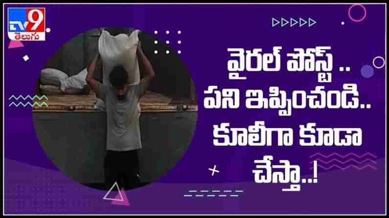 పోస్ట్‌ గ్రాడ్యుయేట్‌ నిరుద్యోగి ఆవేదన: పని ఇప్పించండి.. కూలీగా కూడా చేస్తా..!: Viral Video