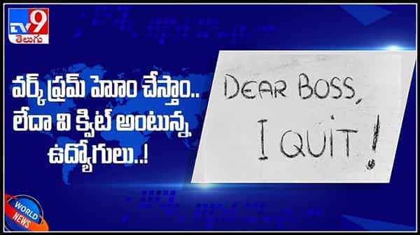 వర్క్ ఫ్రొమ్ హోమ్ చేస్తాం..! లేదా వి క్విట్ అంటున్న ఉద్యోగులు..వర్క్ ఫ్రొమ్ హోమ్ కె ప్రాధాన్యత ఇస్తున్న ఉద్యోగులు..:Work From Home.