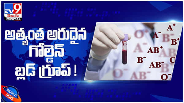 Golden Blood Group: అత్యంత అరుదైన గోల్డెన్ బ్లడ్ గ్రూప్... ఈ బ్లడ్ గ్రూప్ ఇక్కడ తెలుసుకోండి... ( వీడియో )