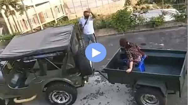 Viral Video: భార్యకు కరోనా పాజిటివ్.. భర్త ఏం చేశాడో మీరే చూడండి