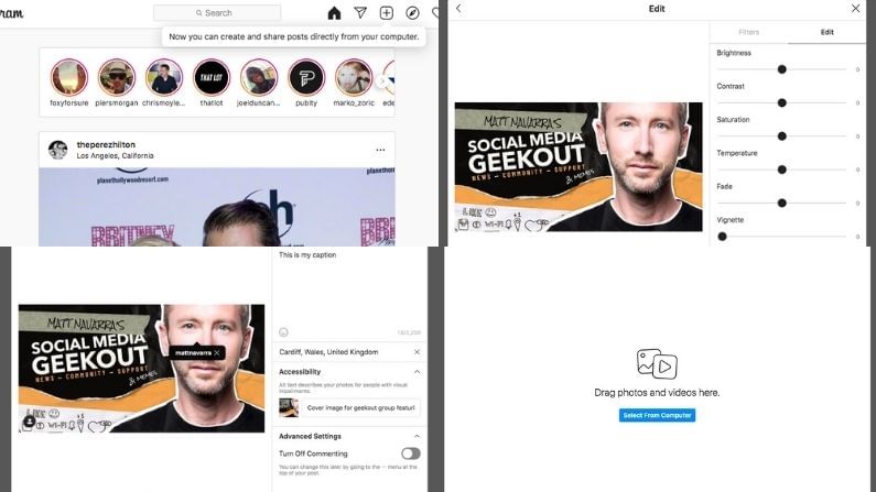 Instagram: డెస్క్‌టాప్‌ నుంచి ఇన్‌స్టాగ్రామ్‌ పోస్టులు.. ఎలా చేయాలో తెలుసా?