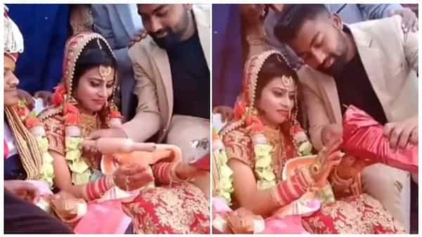 Viral Video: పెళ్లి కూతురుకి విచిత్ర బహుమతి ఇచ్చిన స్నేహితుడు.. వీడియో వైరల్.. వీళ్లు ఇక మారరు అంటూ..