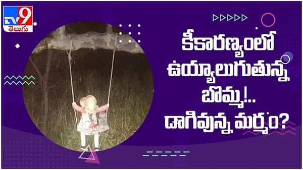 చిమ్మ చీకటిలో ఉయ్యాలా ఊగుతూ కనిపించిన మర్మమైన బొమ్మ... చివరికి ఏమైదంటే.. ( వీడియో )