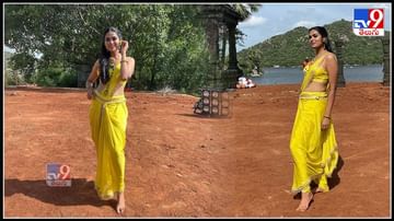 ఆచార్య సెట్ లో సందడి చేస్తున్న బిగ్ బాస్ బ్యూటీ ‘దివి’ అందాలు వలకబోస్తు ఫోటోషూట్.వలకబోస్తు ఫొటోషూట్ :Divi New Photos in Acharya movie set.