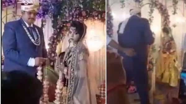 Viral Video: స్టేజ్పైనే వరుడికి చెమటలు పట్టించిన వధువు.. వీడియో చూస్తే నవ్వకుండా ఉండలేరు!