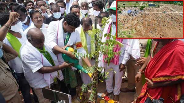 Green India Challenge: ఎమ్మెల్యే జోగు రామన్న పుట్టినరోజు.. గంటలో పది లక్షల మొక్కలు నాటేశారు..