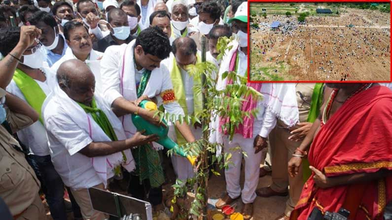 Green India Challenge: ఎమ్మెల్యే జోగు రామన్న పుట్టినరోజు.. గంటలో పది లక్షల మొక్కలు నాటేశారు..