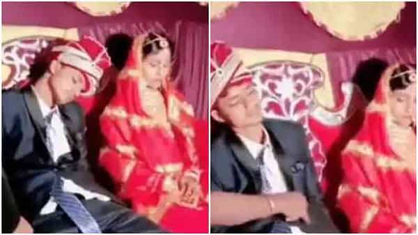 Viral Video: పెళ్లి వేడుకలో వరుడి కునికిపాట్లు.. వధువు పక్కనే ఉన్నా పట్టించుకోని వైనం.. నెట్టింట్లో మస్తీ వీడియో హల్చల్..