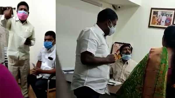 Meerpet: మహిళ చెంప చెల్లుమనిపించిన మేయర్ భర్త.. రేషన్ కార్డు అడిగినందుకు..