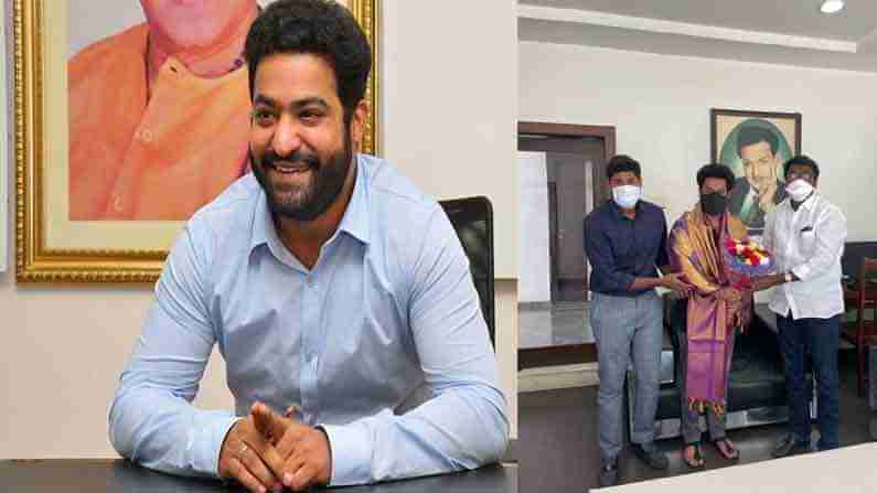 Jr.NTR: తనయుడితో కలిసి ఎన్టీఆర్‏ను కలిసిన తెలంగాణ మంత్రి.. కారణమేంటంటే..