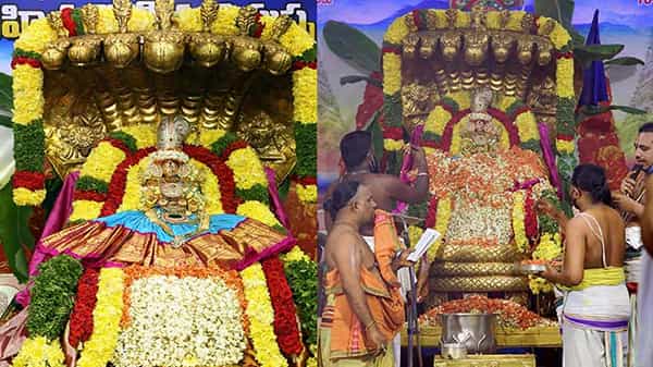 Maha Pushpa Yagam:పద్మావతి అమ్మవారి ఆలయంలో కనకాంబర సహిత కోటి మల్లెపూల మహాయాగం ప్రారంభం.. ఆనలైన్లో టికెట్లు లభ్యం