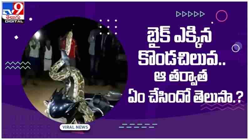 Viral Video: బైక్‌ ఎక్కిన కొండచిలువ ఏం చేసిందో తెలుసా..?? నెట్టింట వీడియో వైరల్...