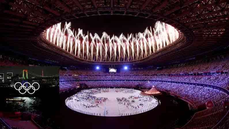 Tokyo Olympics 2021: కళ్లు జిగేల్ అనిపించే విద్యుత్ కాంతులు.. ఆకర్షించే టపాసులు..  అదిరిపోయేలా టోక్యో ఒలింపిక్స్ ఓపెనింగ్ సెర్మనీ