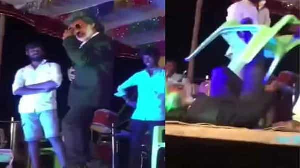 Viral Video: అడ్డుగా ఉందని తలైవా స్టైల్లో తన్నాడు.. అడ్డంగా పడ్డాడు.. నవ్వులు పూయిస్తున్న వీడియో..