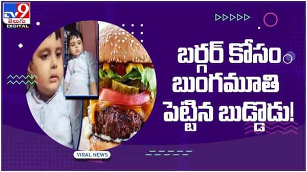 Viral Video: బర్గర్ కోసం అలిగిన బుడ్డొడి అల్లరి చూసిన నెటిజన్లు ఫిదా.. వీడియో