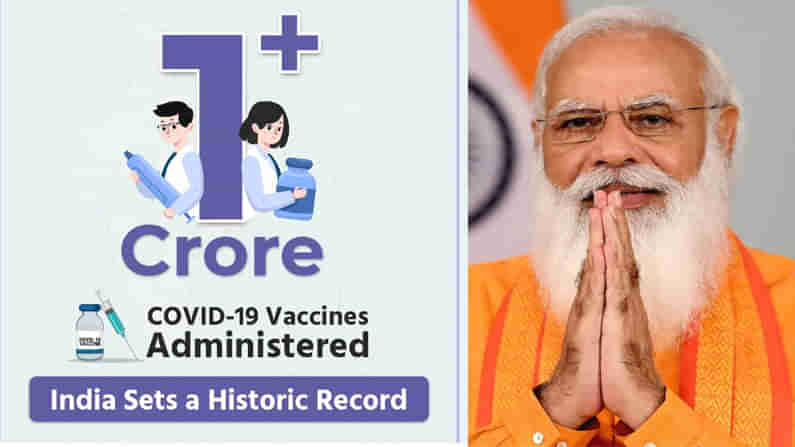 Vaccination : ఒక్క రోజే రికార్డు స్థాయి వ్యాక్సినేషన్.. అభినందనలు తెలిపిన మోడీ