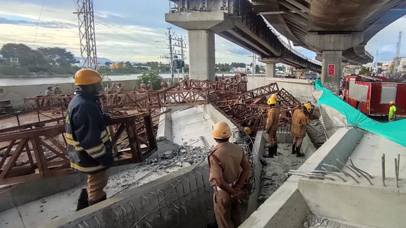 సహాయక చర్యలు ముమ్మరం చేసిన అధికారులు.. రెస్క్యూ ఆపరేషన్లో అగ్నిమాపక, రెస్క్యూ సిబ్బంది