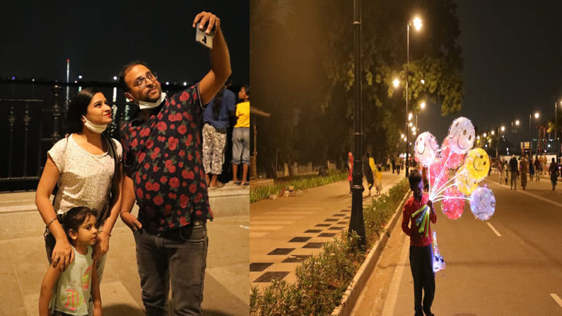 రోడ్డుపై వాహనాల గోల లేకపోవడంతో సెల్ఫీలు తీసుకుంటూ, రోడ్ల పక్కన పెట్టిన స్ట్రీట్‌ ఫుడ్‌ను ఎంజాయ్‌ చేస్తున్నారు. ఆ ఫొటోలను సోషల్‌ మీడియాలో పోస్టు చేస్తున్నారు. 