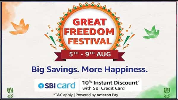 Amazon Great Freedom Festival: అమెజాన్ గ్రేట్ ఫ్రీడమ్ ఫెస్టివల్ సేల్లో అదిరిపోయే ఆఫర్లు.. వేటిపై అంటే..!