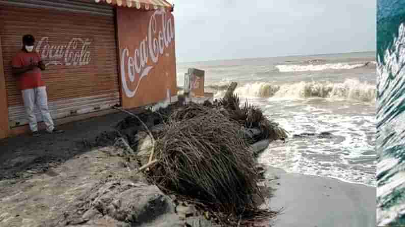 Antarvedi coastal: అసలేం జరుగుతోంది.. అంతర్వేదిలో సముద్రం మరింత ముందుకు.. ఎగిసిపడుతున్న రాకాసి ఆలలు..