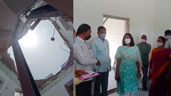 Collector Bungalow: జిల్లా కలెక్టర్ నాగలక్ష్మి సెల్వరాజ్కు తప్పిన పెను ప్రమాదం.. బంగ్లాపై కప్పు కూలిన వైనం..