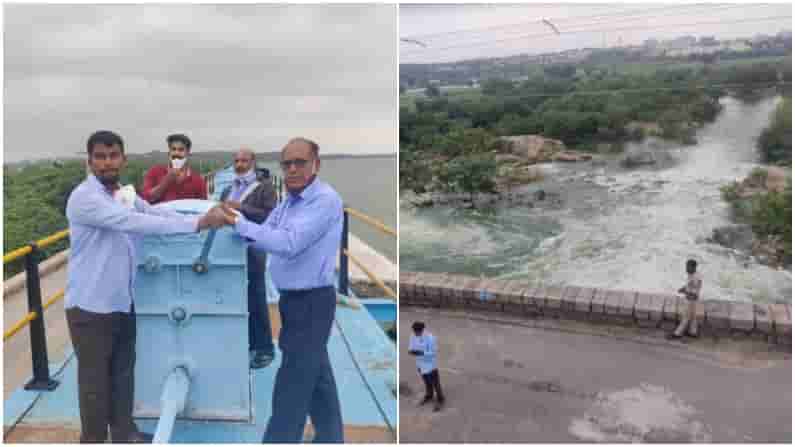 Hyderabad Rains: భారీగా చేరుతున్న వరదనీరు.. హిమాయత్ సాగర్ రిజ్వాయర్ గేట్లు ఎత్తివేత
