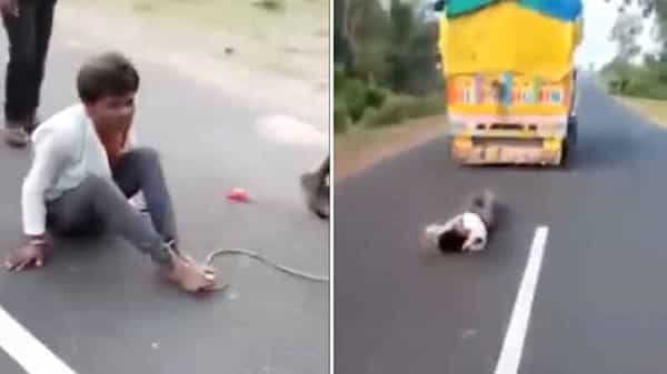 Man Dies: పాల వ్యాపారి దాష్టీకం.. యువకుడిని తాళ్లతో ట్రక్కుకు కట్టి ఈడ్చుకెళ్లిన కిరాతకుడు..
