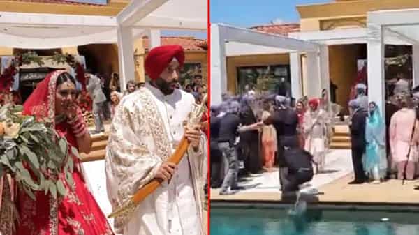 Viral Video: అంగరంగ వైభవంగా వివాహ వేడుక.. ఊహించని రీతిలో స్మిమ్మింగ్ పూల్లో పడిన ఫోటోగ్రాఫర్.. చూస్తే నవ్వు ఆపుకోలేరంతే..