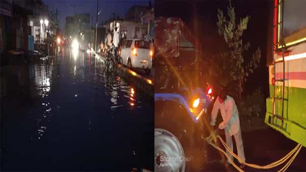 Rains Alerts: తెలంగాణలో భారీ వర్షాలు.. లోతట్టు ప్రాంతాలు జలమయం.. వరదలో చిక్కుకున్న ఆర్టీసీ బస్సు