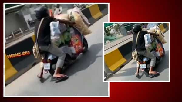 Viral Video: వామ్మో ఇదేం డ్రైవింగ్ సామి.. స్కూటీని ఇలా కూడా వాడొచ్చా.. మీరూ మాత్రం ఇలా చేయకండే..