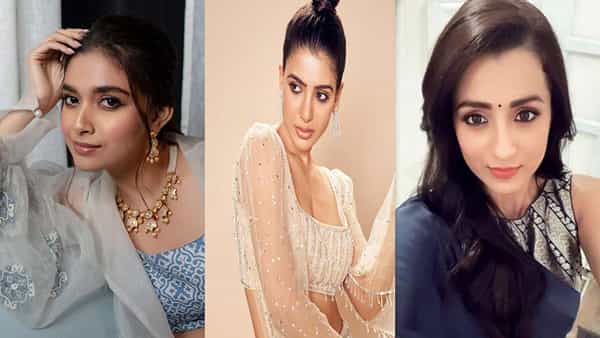 వీకెండ్ పార్టీలో స్టార్ హీరోయిన్స్ రచ్చ.. ఒకే ఫ్రేమ్లో సమంత.. కీర్తి.. త్రిష.. గులాబీలతో ఫోజులు..