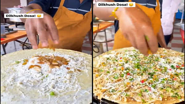 Viral Video: ఈ దిల్ ఖుష్ దోశను చూస్తేనే మది ఖుషీ అయిపోతుంది.. ఇంతకీ దీన్ని ఎలా తయారు చేస్తారో తెలుసా.?