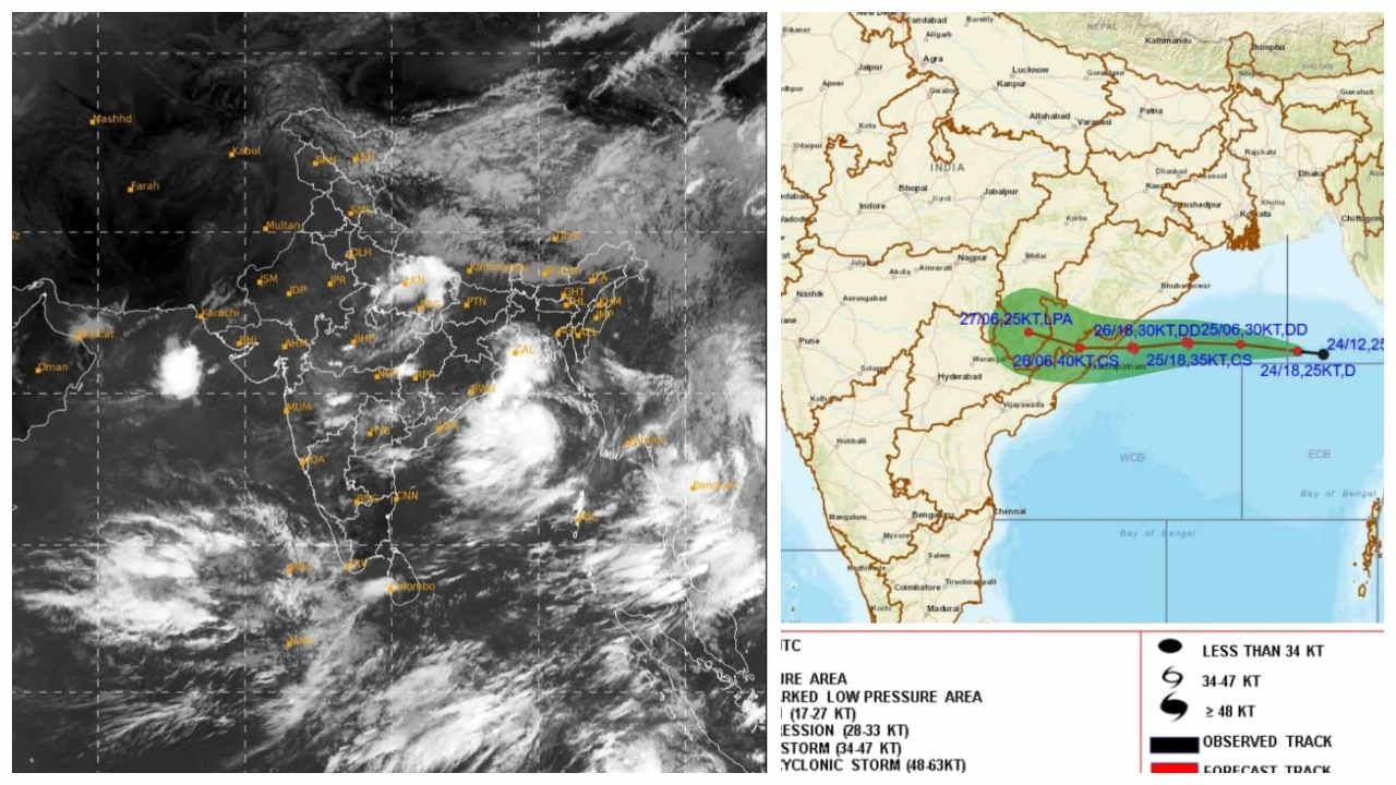 Cyclone Gulab Alert: ఉరుముకొస్తున్న గులాబ్ తుపాను.. ఉత్తర కోస్తాంధ్రలో హై అలెర్ట్